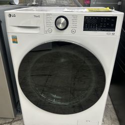 LG 24 in. W 2.4 cu. ft. SMART All-in-One Compact Washer & Ventless Dryer Combo 