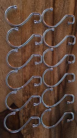 Chrome Shower Curtain Hooks