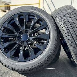 New Wheels H/W tires Chevy Tahoe Silverado GMC Sierra Yukon 22” rim
