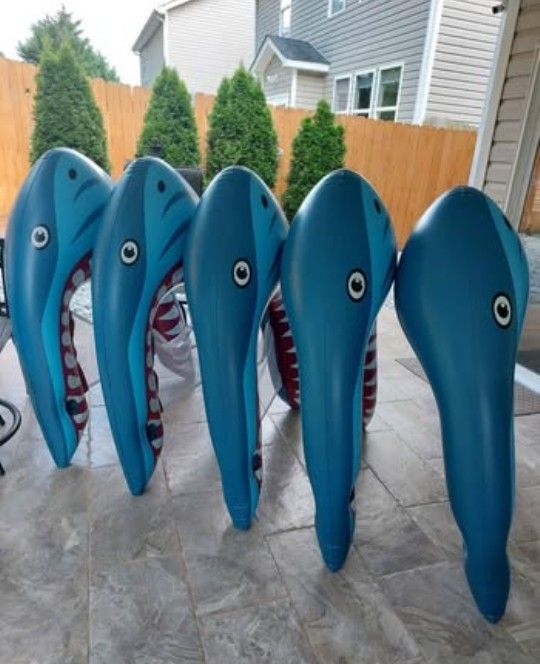 NEW SHARK ๐ฆ FLOAT w/ Cup Holder. ONLY HAVE 1 FLOAT LEFT ๐ See Photos. It's BIG ๐Cash & Pickup Only