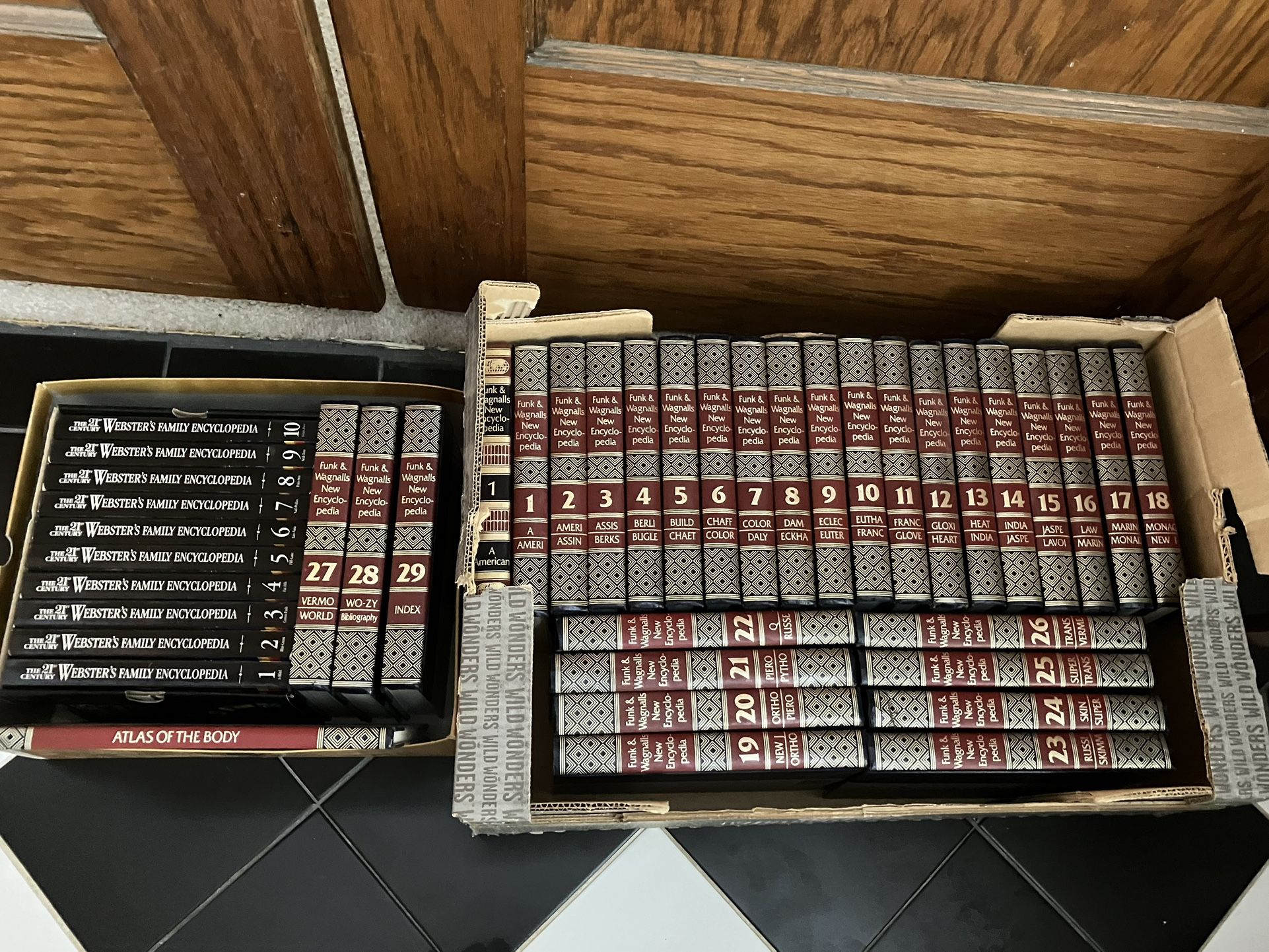Two Complete Sets Of Encyclopedias