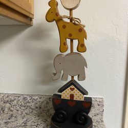 Rustic Noah’s Ark Baby Room Decor Solid Wood 1991