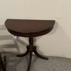 Half Moon Mahogany Table 