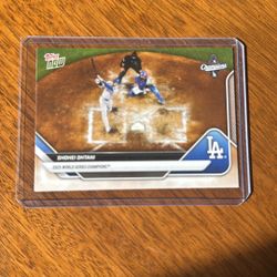 2025 Topps Now Shohei Ohtani WS-1SSP Los Angeles Dodgers World Series Champions