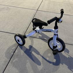 3 in 1 Toddler Tricycle With Detachable Pedal And Bell