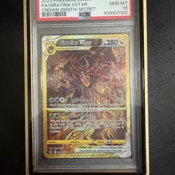 2023 POKEMON SWORD & SHIELD CROWN ZENITH SECRET FULL ART/GIRATINA VSTAR PSA 10