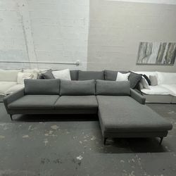 Gray Modern Sectional (Delivery)