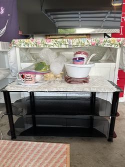 Glass TV Stand 