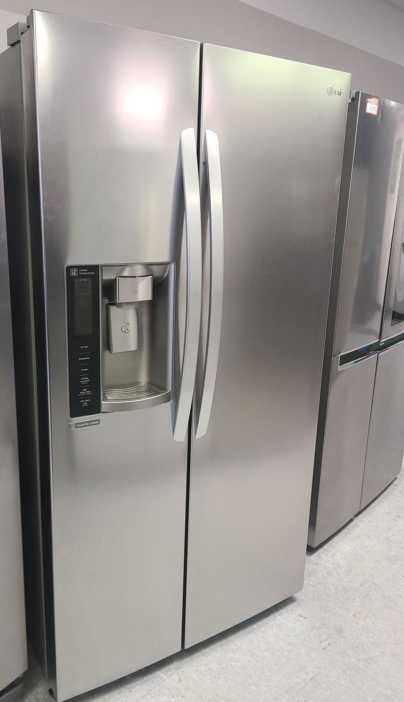LG Side-by-Side Silver Fridge