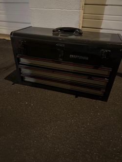 Loaded Craftsman 3-Drawer Metal Tool Box Kit