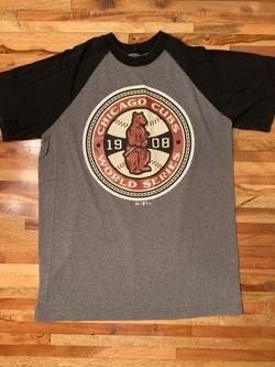Vintage Chicago Cubs T-shirt with 1908 World Series Design Size Small