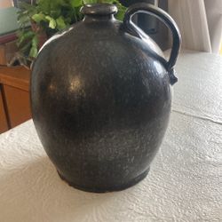 Black Manganese Redware Jug