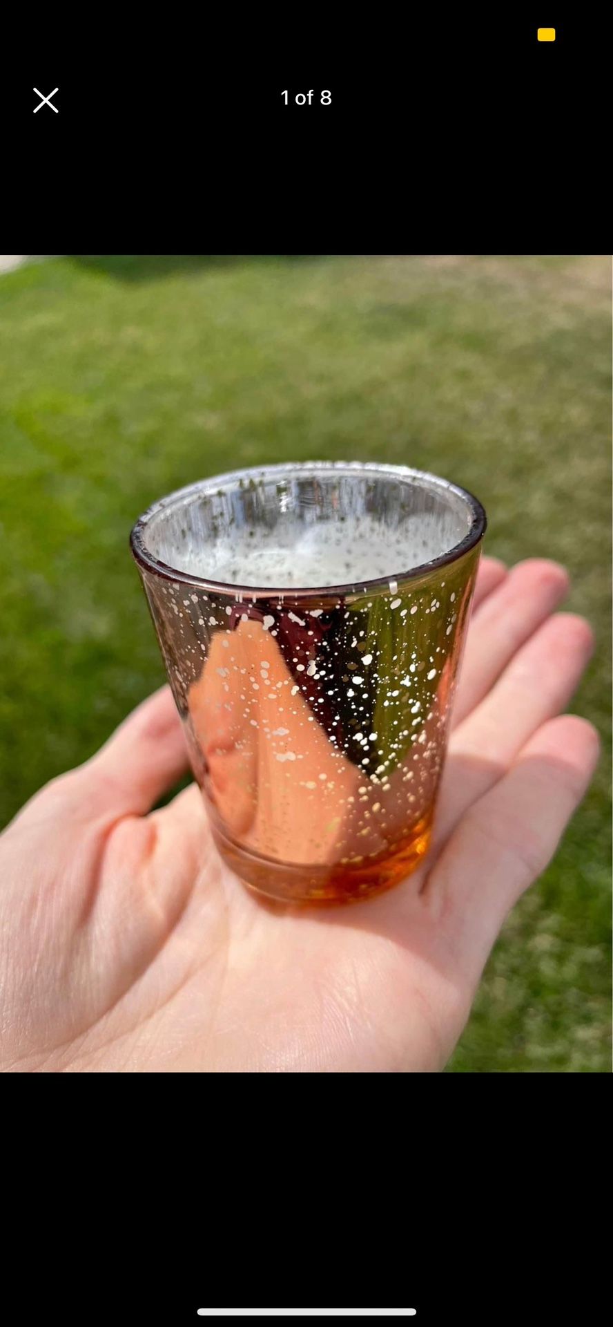 Rose Gold Candle Votives
