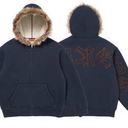 Supreme faux fur zip up