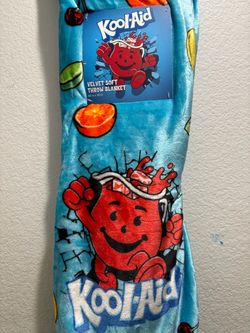 Kool-Aid Blue Velvet Soft Throw Blanket 60x70