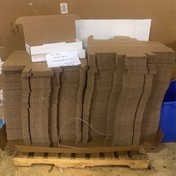 Cardboard Boxes! Brand New Unfolded ! White Exterior ! 550 Available 