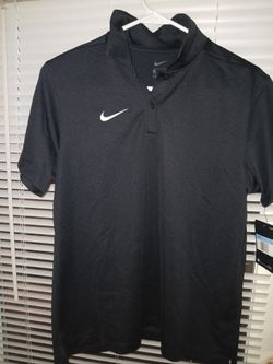 Brand New Women's Nike Black Polo Shirt Size M 