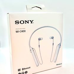 Sony WI-C400 Wireless In-Ear Headphones-*BRAND NEW* Open Box