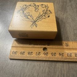 NEW rubber stamp - heart 