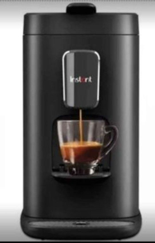 Instant Pot Dual Pod Plus 3-in-1 Coffee Maker with Espresso Machine, Pod Coffee Maker and Ground Coffee, Nespresso Capsules Compatible - Black