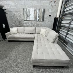 Beige Cozy Sectional (Delivery Available)