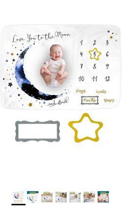 Baby milestone blanket photoshoot