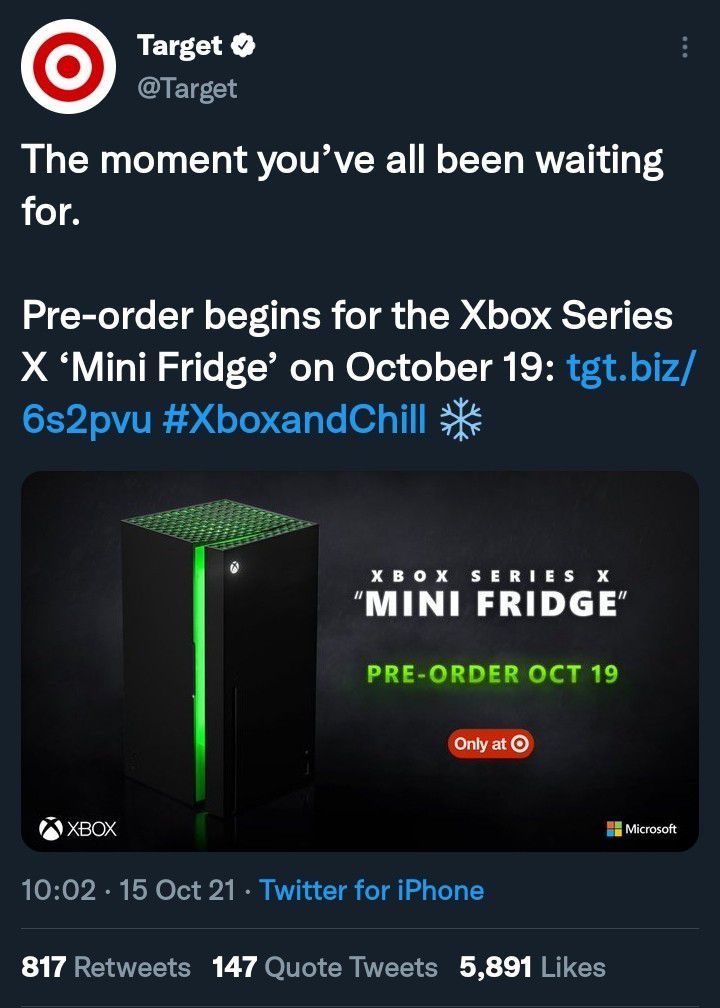 Microsoft XBOX Series X Mini Fridge: Where to Buy & Resale Prices