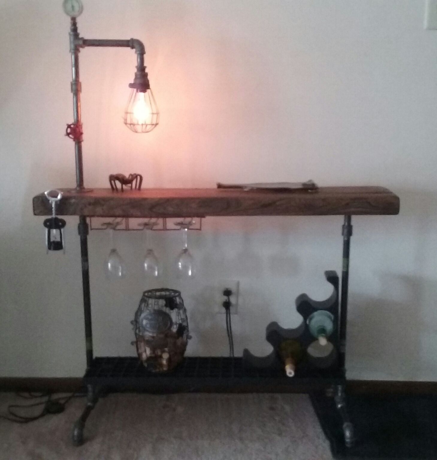 Steampunk Wine Table
