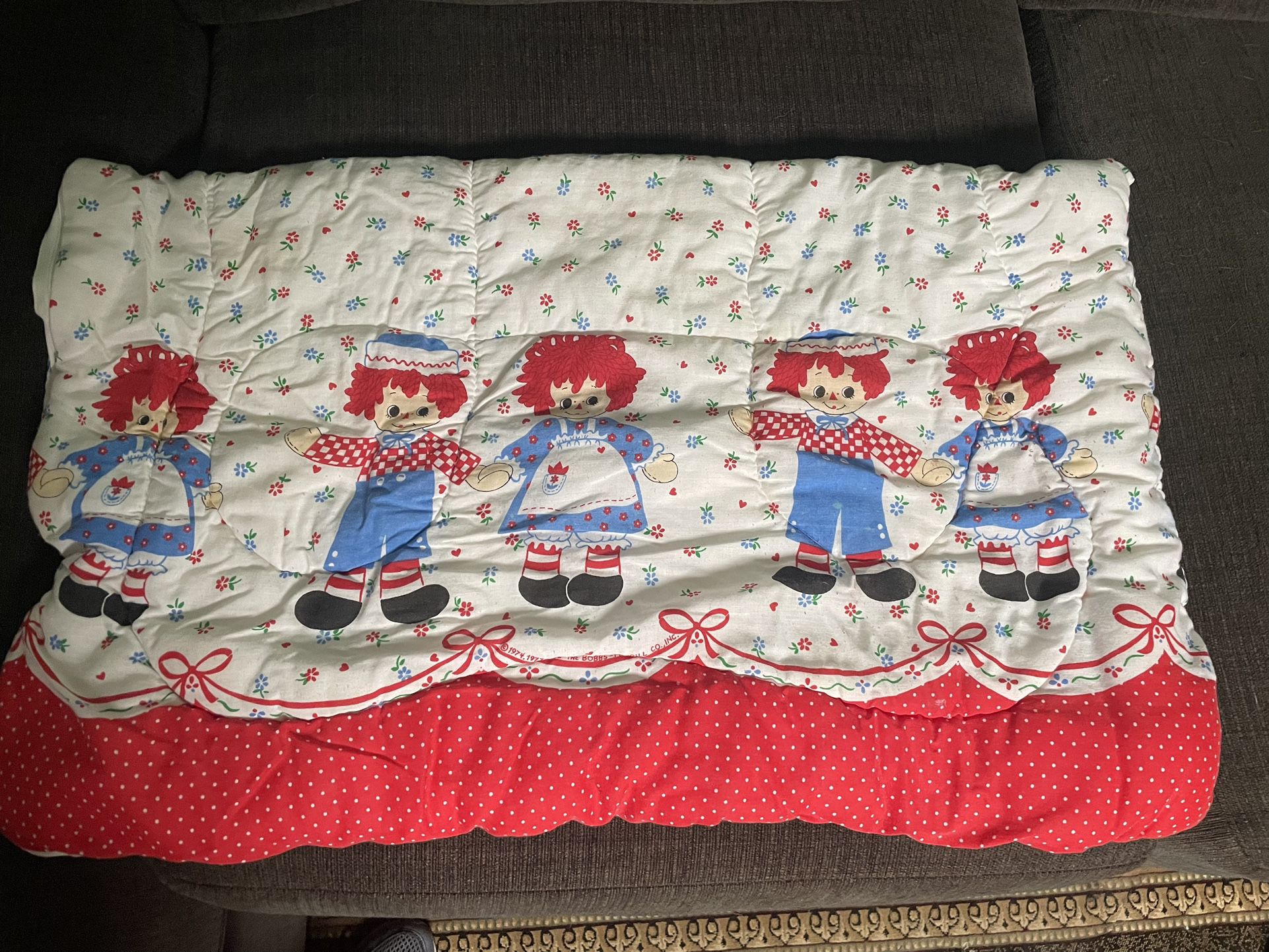 Raggedy Ann & Andy Quilted Pillowcase