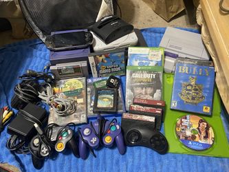 Gaming Console Lot Sega Nintendo PlayStation 