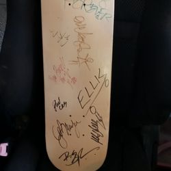 Autographed Skateboard Deck From 2001