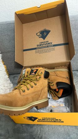 Herman Survivors Waterproof Steel Toe Work Boots – Men’s Size 9 (New)