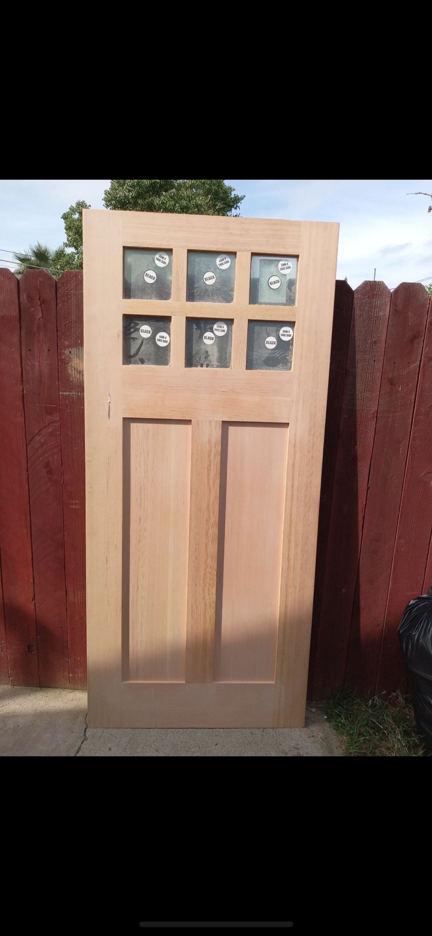 36 X 79 Solid Wood outside front House  door 