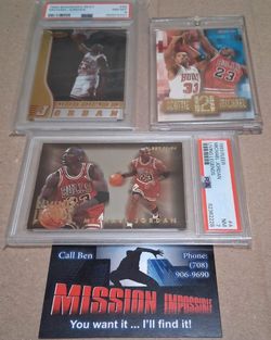 MJ* free bulls card w 3 MJ CARD purchase