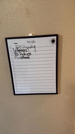 Small Dry Erase To Do List Board $3