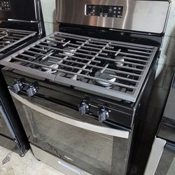 New Whirlpool 30" Wide Apartment Size Stainless Steel Gas Stove Range Estufa