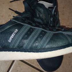 Adidas Varsity Jack Blue Leather Superstars Sz9