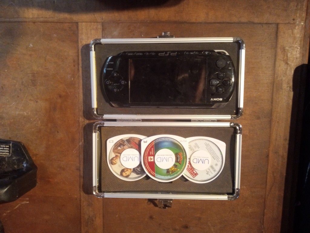 PSP/ PlayStation Portalable With Movies An A Game 
