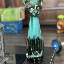 BLUE MOUNTAIN POTTERY 14"  MID CENTURY  CAT SCULPTURE