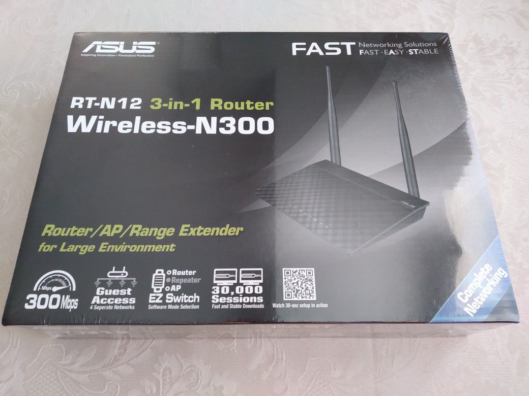 New ASUS RT-N12 Wireless-N300 Router