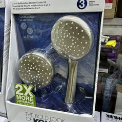 Kohler 2-in-1 Multifunction Shower Combo Kit Vibrant Brushed Nickel