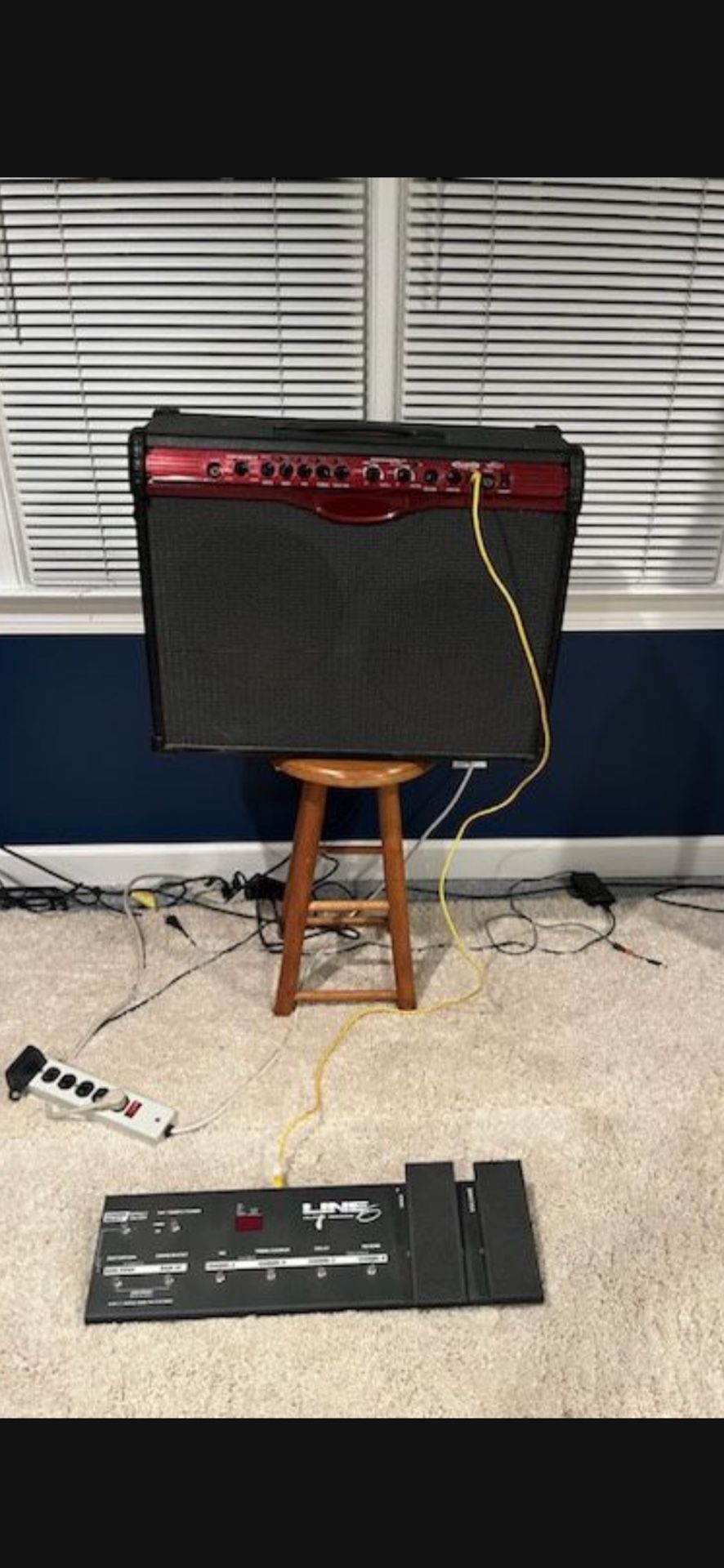 Spider 100 W Twin Combo Amp With Front Pedal