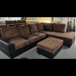 New Sectional + Ottoman 