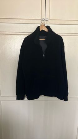 Black Express Quarter Zip Sweater 