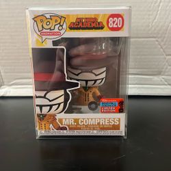 My Hero Academia Funko Pop Mr. Compress 820 - Brand New
