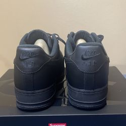 Nike Air Force 1 Low Supreme Black -New -Size:8.5,10,10.5 $180