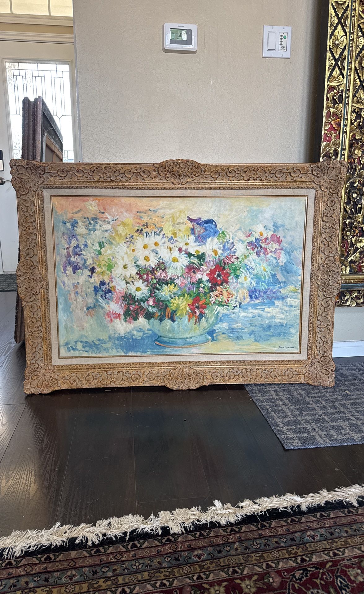 Impressionist floral painting