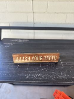 Brush Your Teeth Reminder Decor For Bathroom 