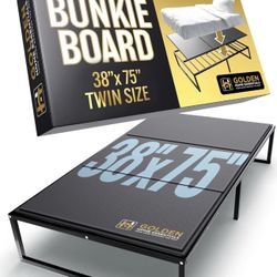 ONLY $35: Twin Size Bunkie Board (38" x 75") – Slim Low-Profile Mattress Support