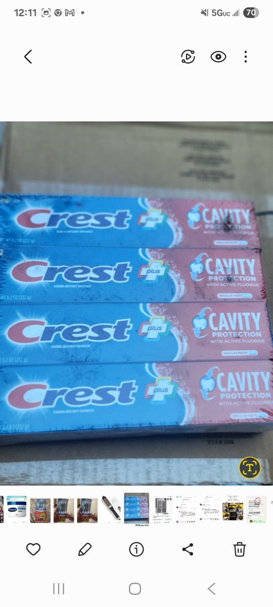 Brand New Crest 8.2 Toophpaste